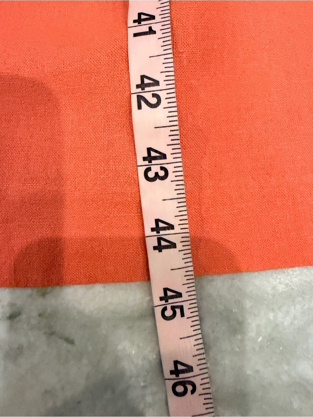 Casual Corner Annex Petite Medium Coral Linen Blend Shift Dress Sleeveless PM 10 - Picture 7 of 8